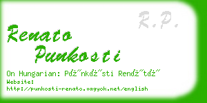 renato punkosti business card